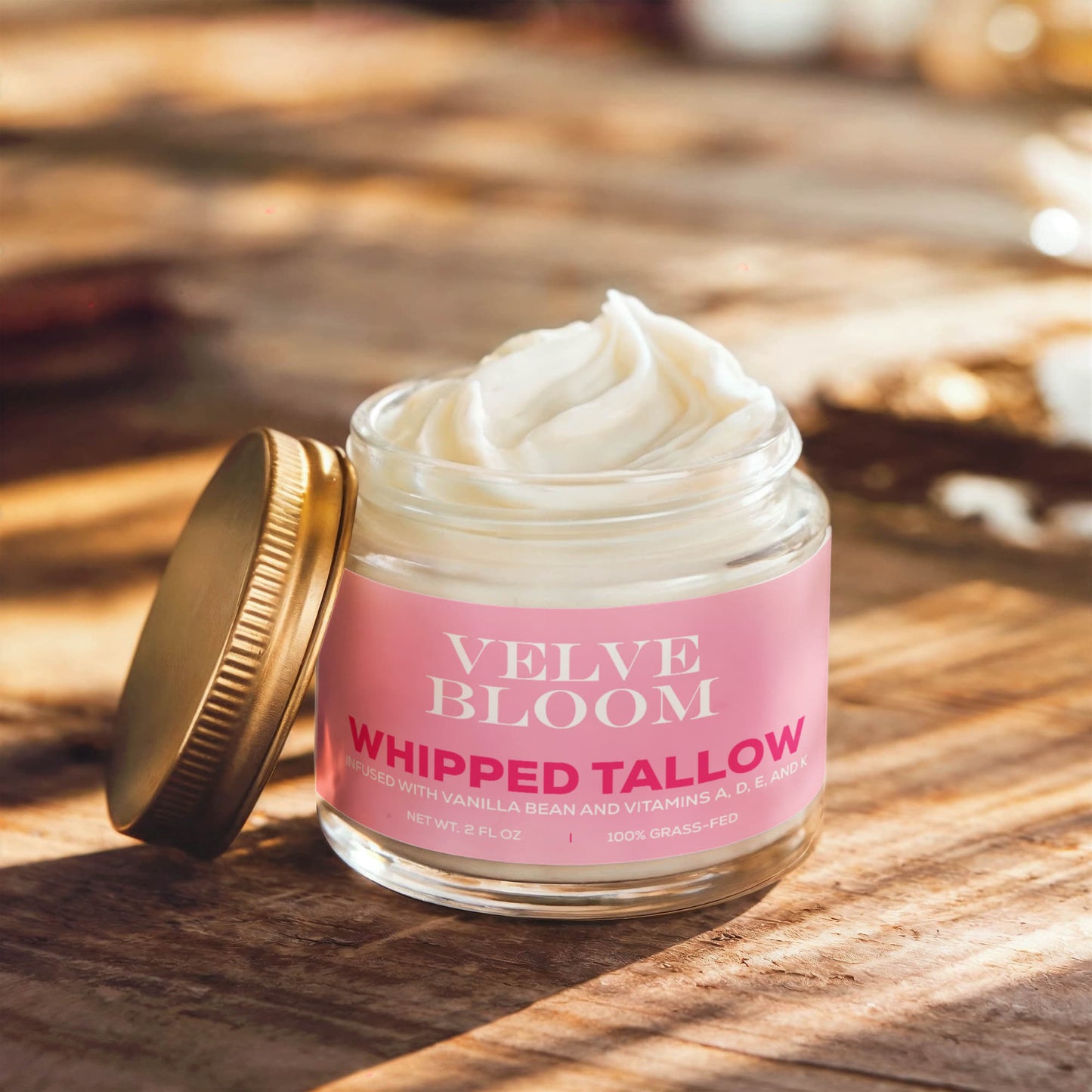 Whipped Grass-Fed Tallow Balm with Vanilla Bean