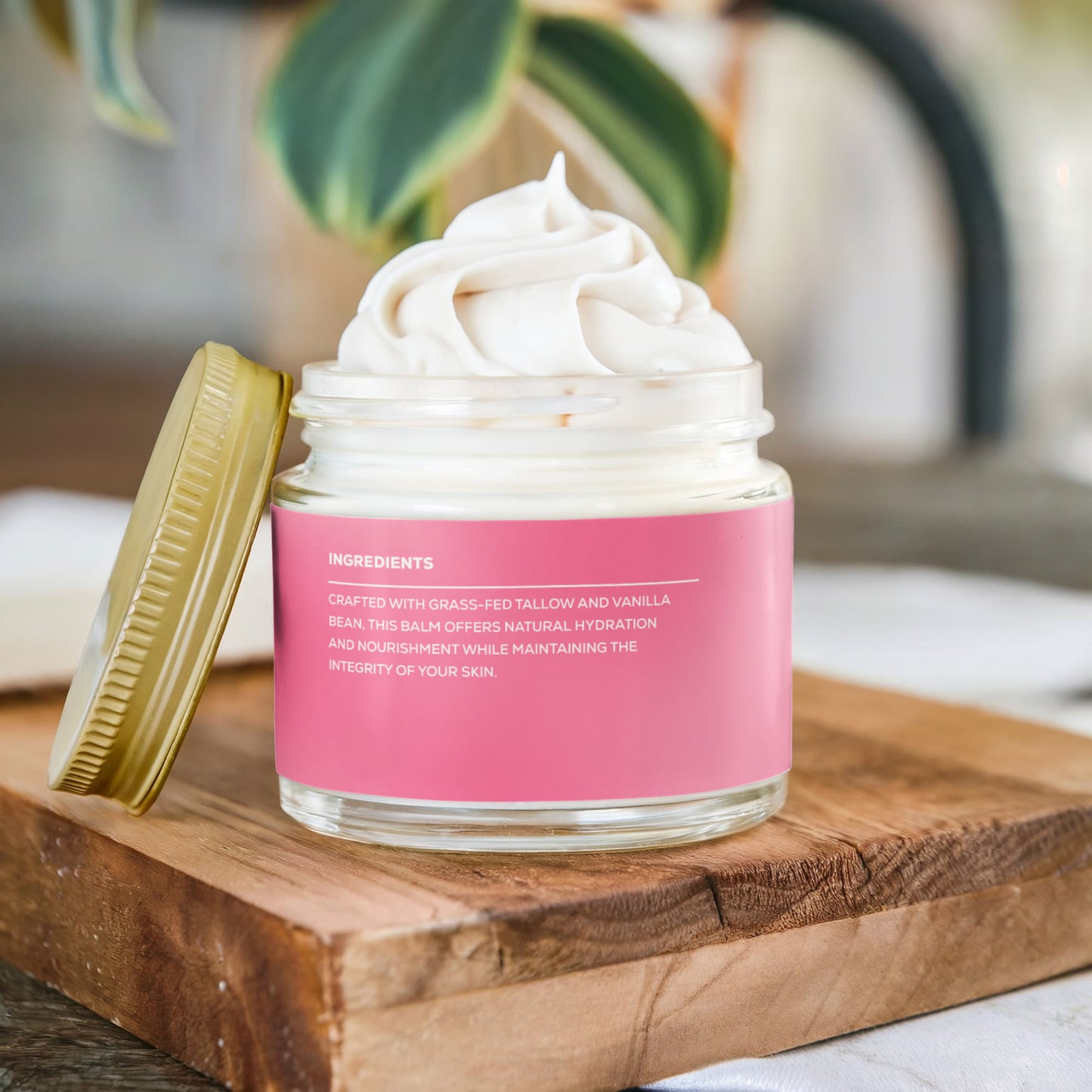 Whipped Grass-Fed Tallow Balm with Vanilla Bean