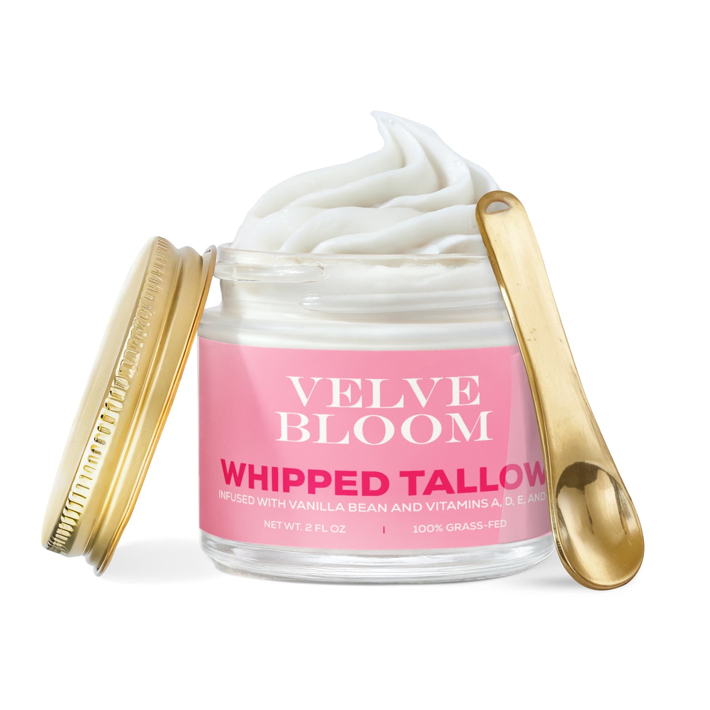 Whipped Grass-Fed Tallow Balm with Vanilla Bean